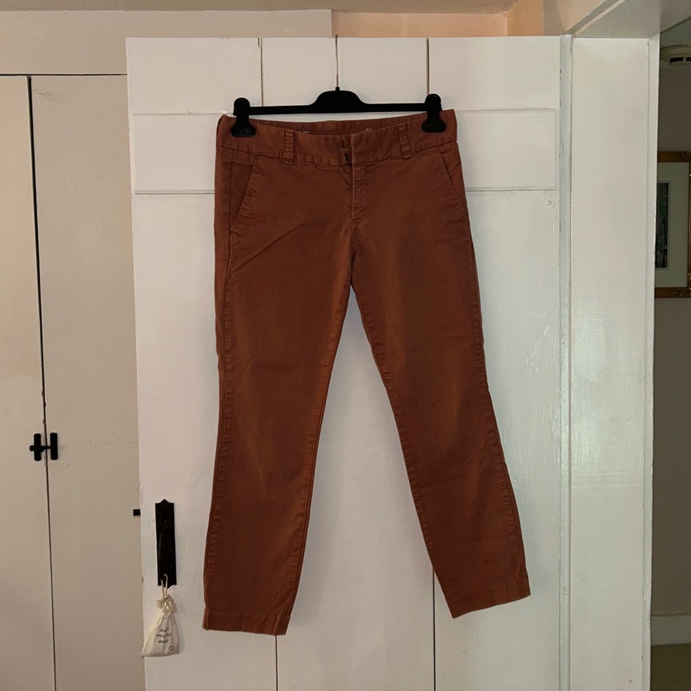 JCrew Women’s Rust Andie Chino Size 8